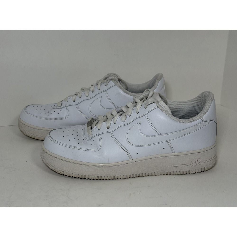 Nike Air Force 1 '07 Low in the classic "Triple White" colorway, CW2288-111, M11